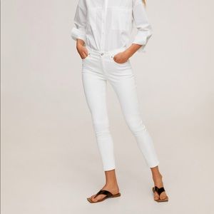Mango Isa white ankle jeans skinny size 4 or 26